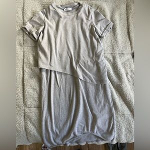 Legoe Heritage Rib T Dress - Maternity/Nursing